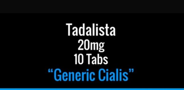 Tadalafil (Generic Cialis) 20mg x 10 Tabs